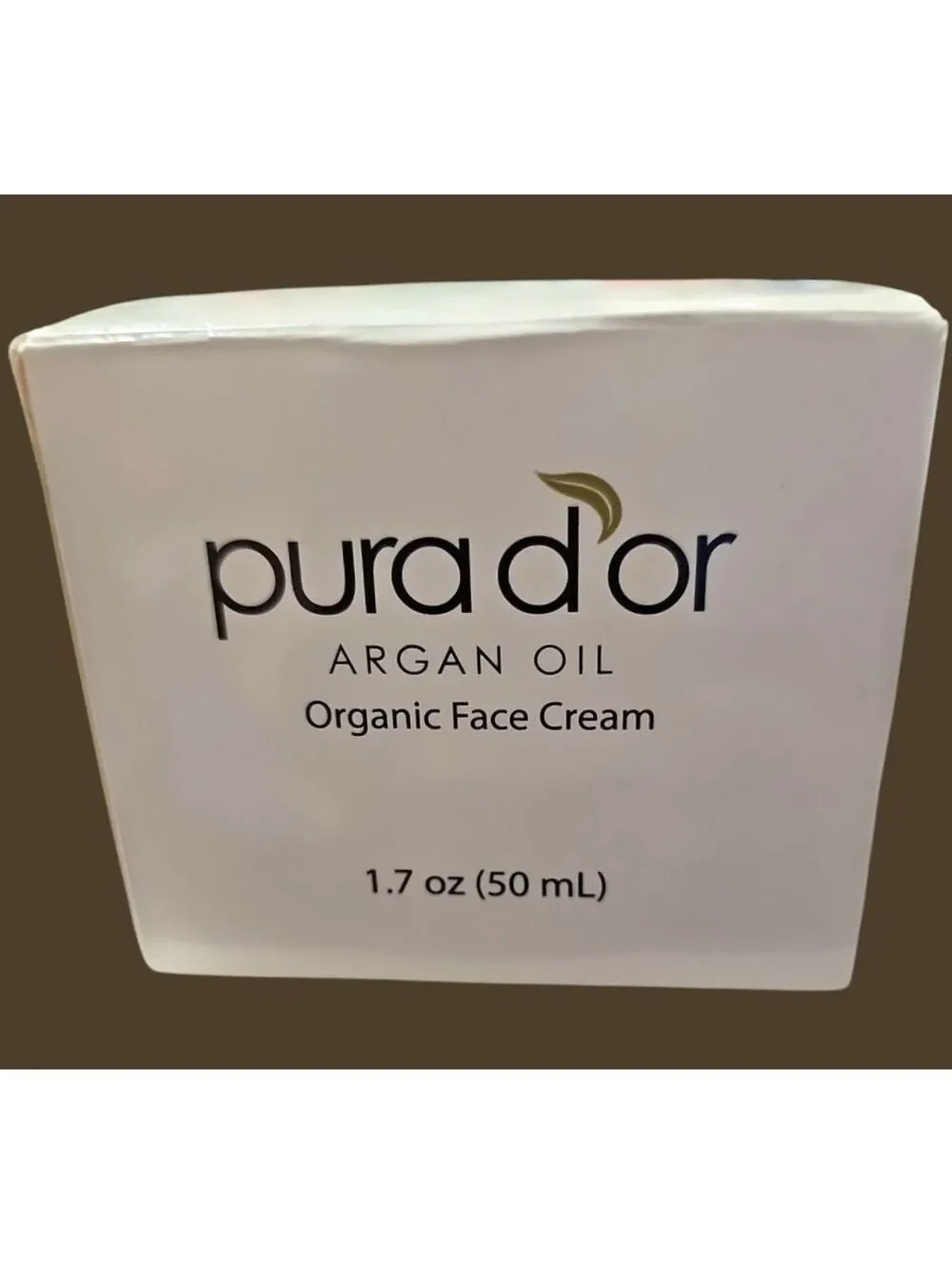 Pura d'or Argan Oil Organic Face Cream 1.7 oz (50 mL) - Never Used Exp.